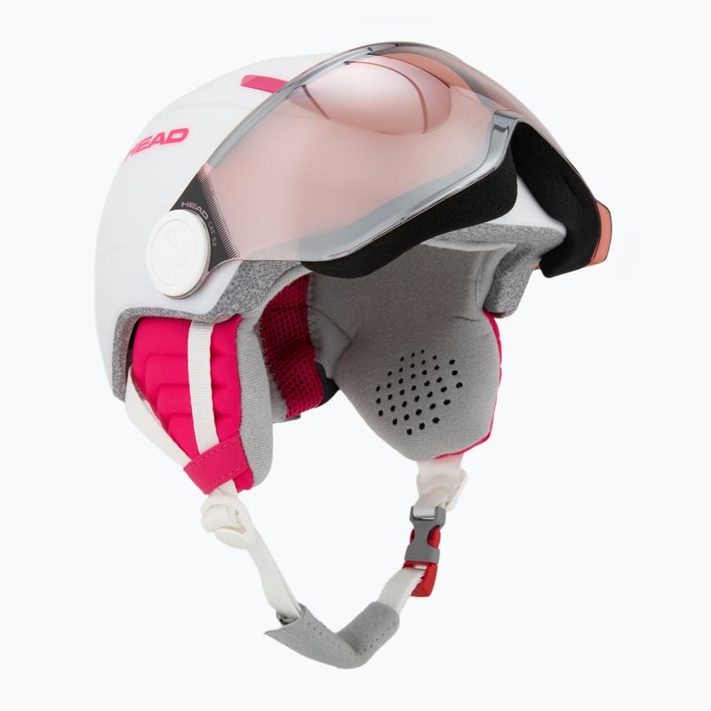 Skihelm Kinder HEAD Maja Visor white/silver red 9