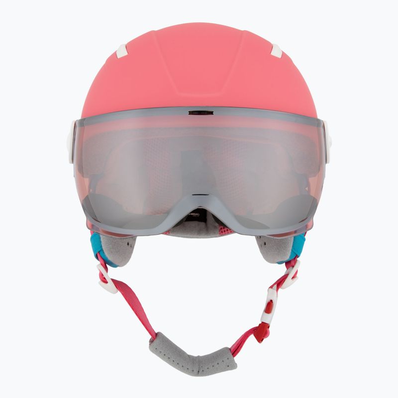 Skihelm Kinder HEAD Maja Visor pink/blue/silver red 2