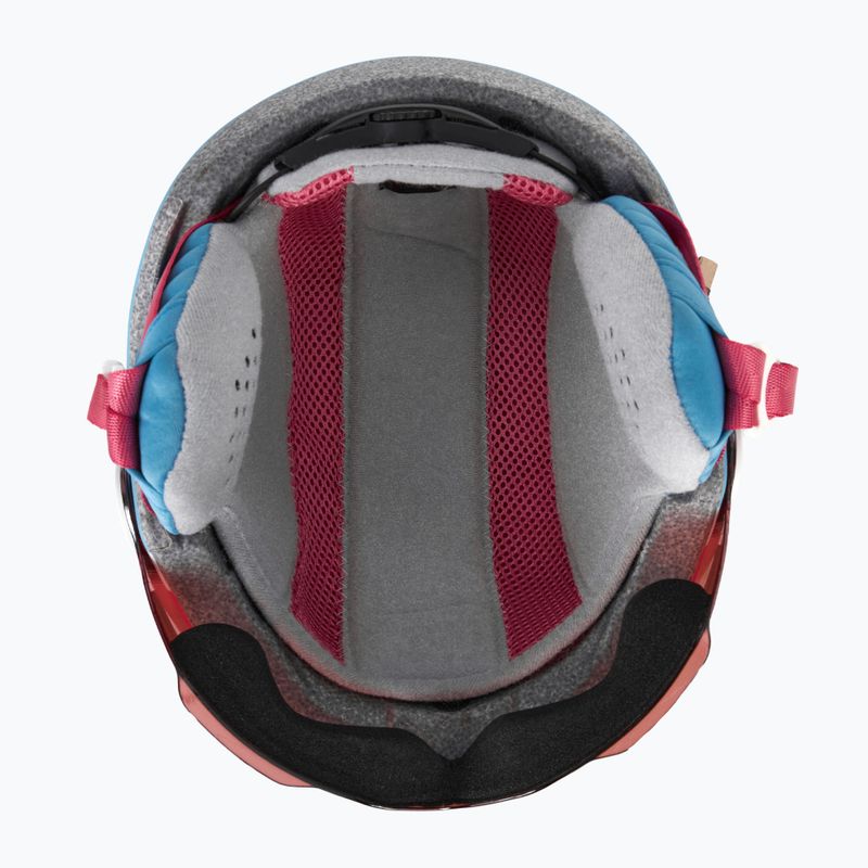 Skihelm Kinder HEAD Maja Visor pink/blue/silver red 5