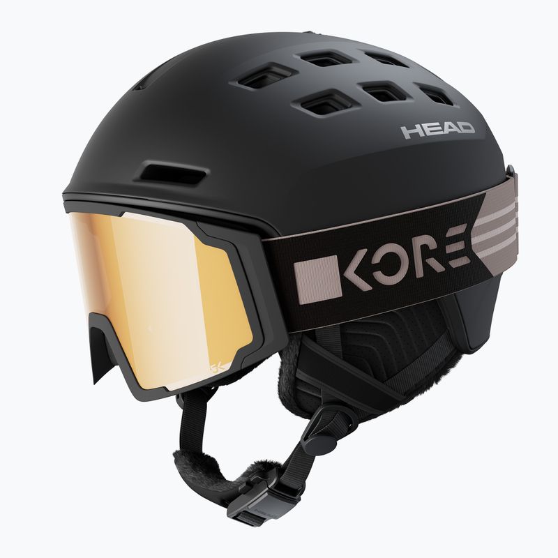 Skibrille HEAD Neves Pro 5K Kore S3 black/gold 3
