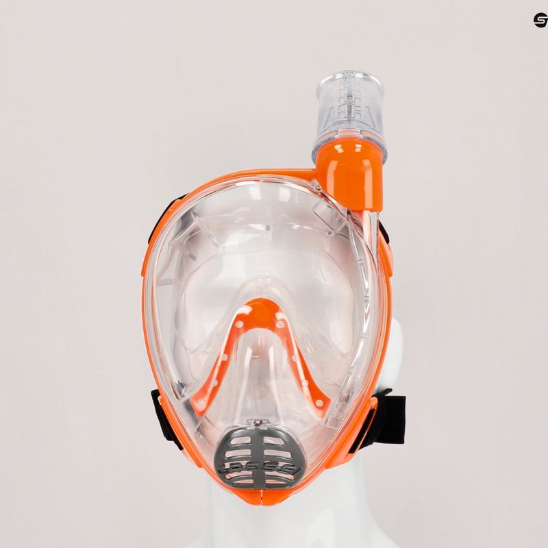 Cressi Baron Kinder-Vollgesichtsmaske zum Schnorcheln orange XDT0360085 6
