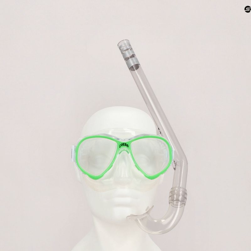 Cressi Perla + Minigringo Kinder-Tauchset Maske + Schnorchel Grün DM101267 7