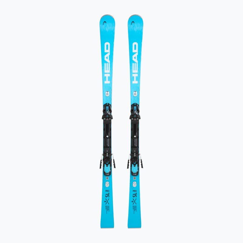 Abfahrtski HEAD WC Rebels e-SL Pro RP WCR 14 + Schnürung Freeflex 14 GW blue/white