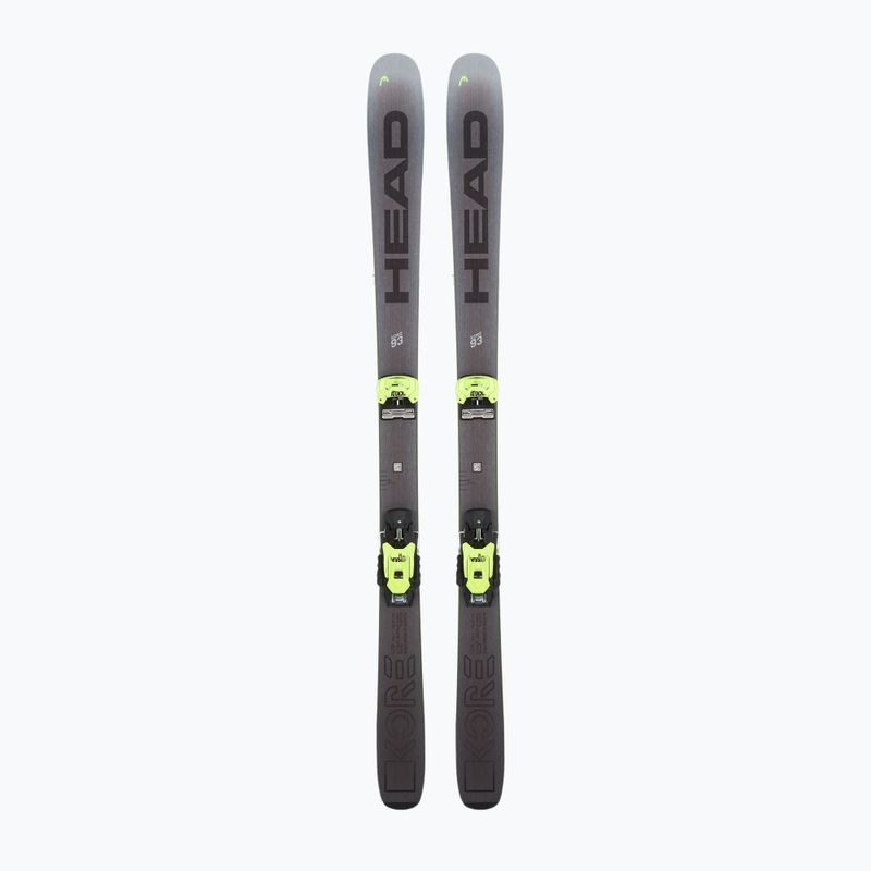 Abfahrtski HEAD Kore 93 + Schnürung Attack 14 GW yellow/anthracite