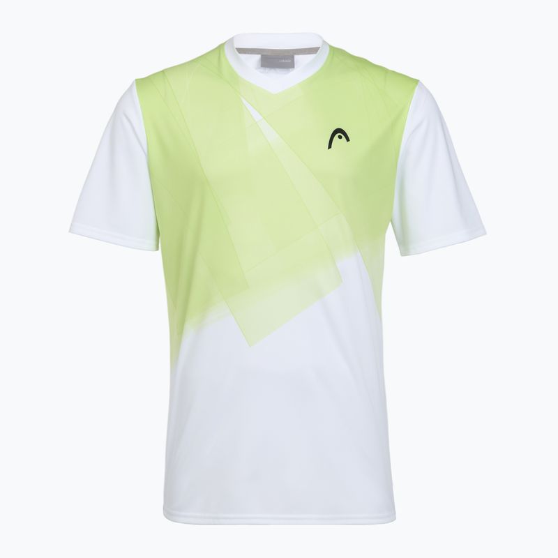 Tennis-Shirt Herren HEAD Topspin print vision m/lime