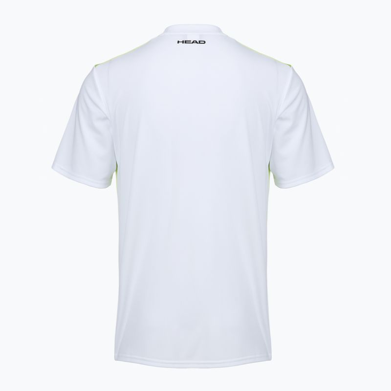 Tennis-Shirt Herren HEAD Topspin print vision m/lime 2