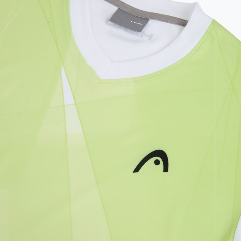 Tennis-Shirt Herren HEAD Topspin print vision m/lime 3