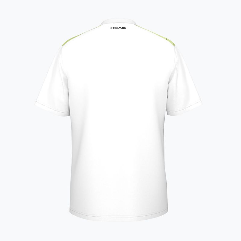 Tennis-Shirt Herren HEAD Topspin print vision m/lime 2