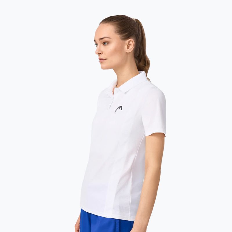 Damen-Tennishemd HEAD Club 25 Tech Polo W white 4