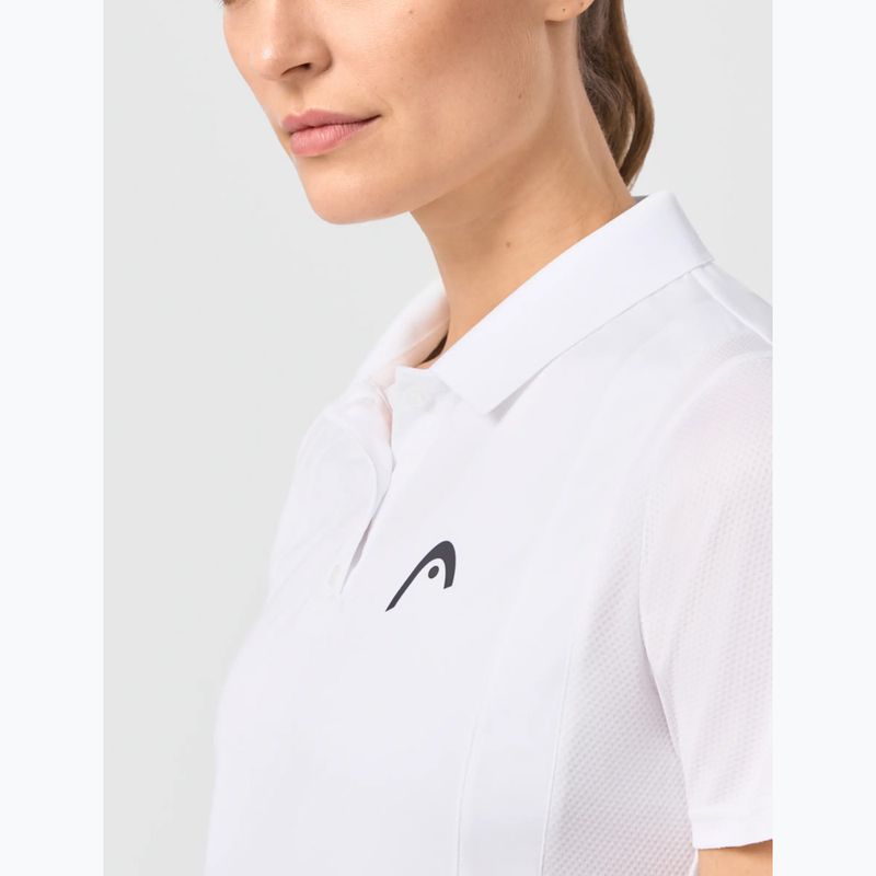Damen-Tennishemd HEAD Club 25 Tech Polo W white 6