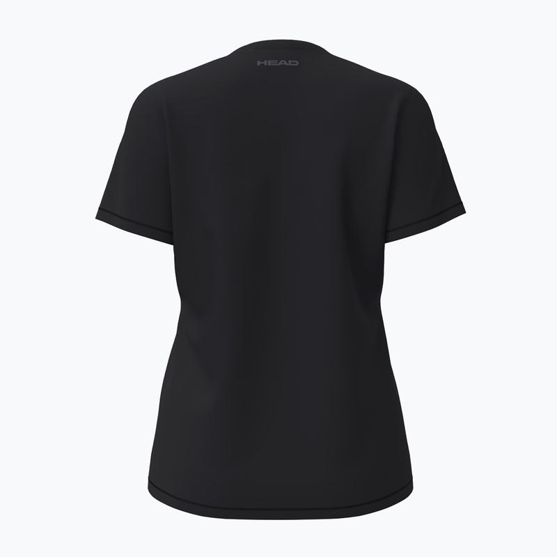 Tennis-Shirt Damen HEAD Club Original W black 2