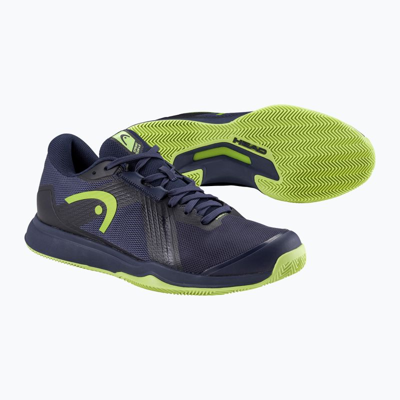 Tennisschuhe Herren HEAD Sprint Team 4.0 Clay navy/ lime 5