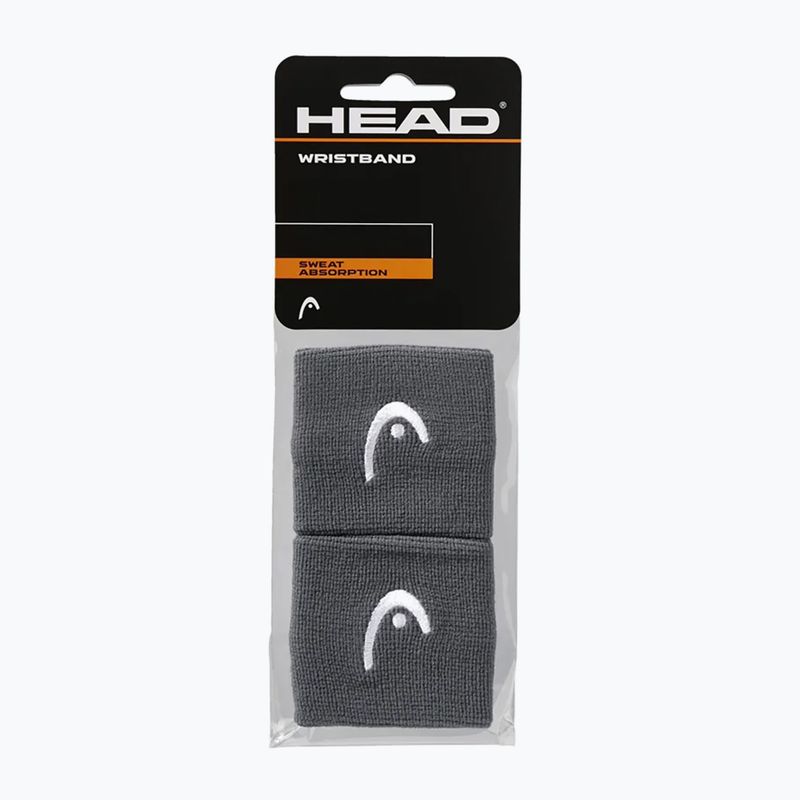 Handgelenk-Band HEAD Wristband 2.5" 2 Stk. anthracite