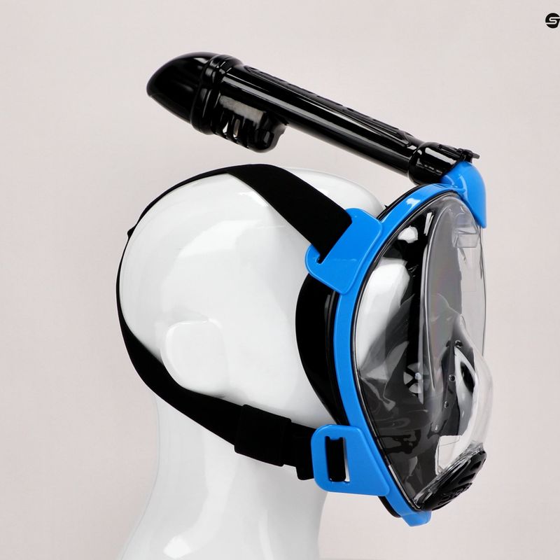 Cressi Baron Vollgesichtsmaske zum Schnorcheln schwarz und blau XDT025020 6