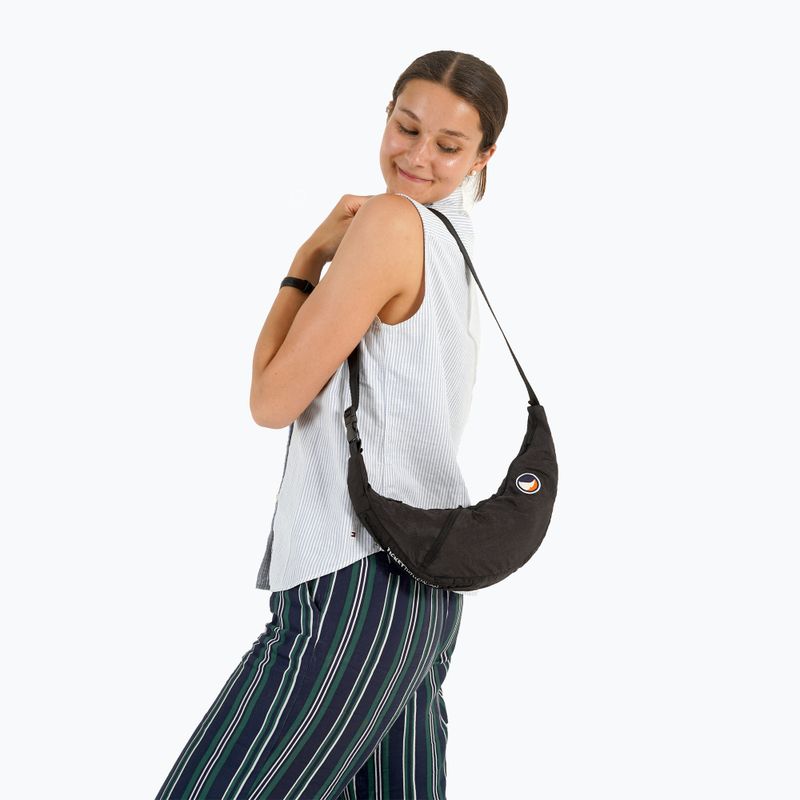 Ticket To The Moon Upcycled Sling Umhängetasche schwarz 9