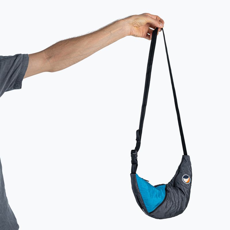 Ticket To The Moon Upcycled Sling Umhängetasche grau/aqua