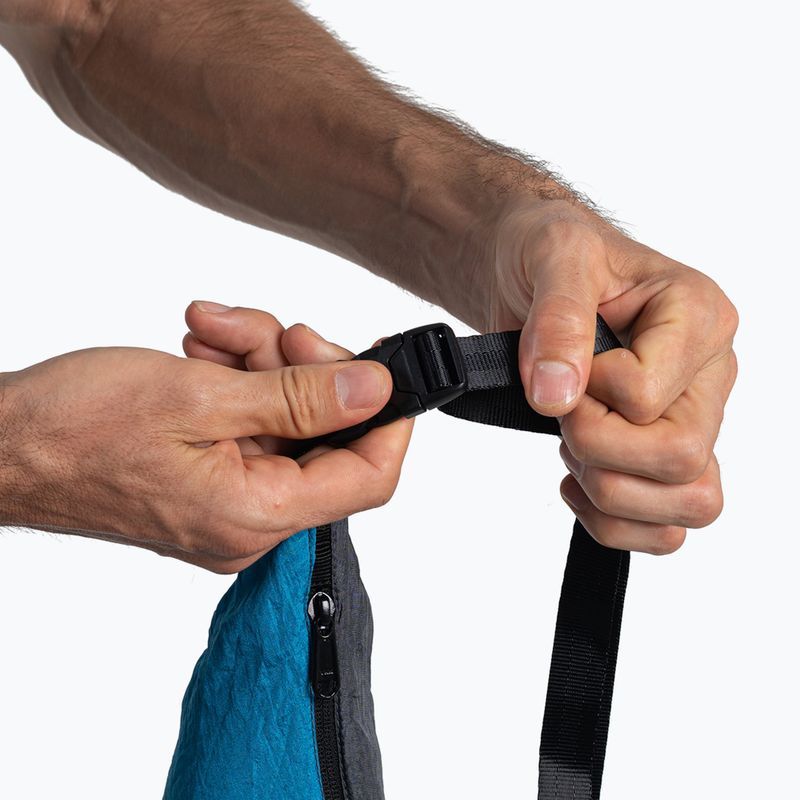 Ticket To The Moon Upcycled Sling Umhängetasche grau/aqua