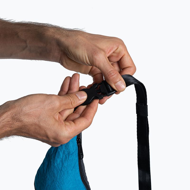 Ticket To The Moon Upcycled Sling Umhängetasche grau/aqua