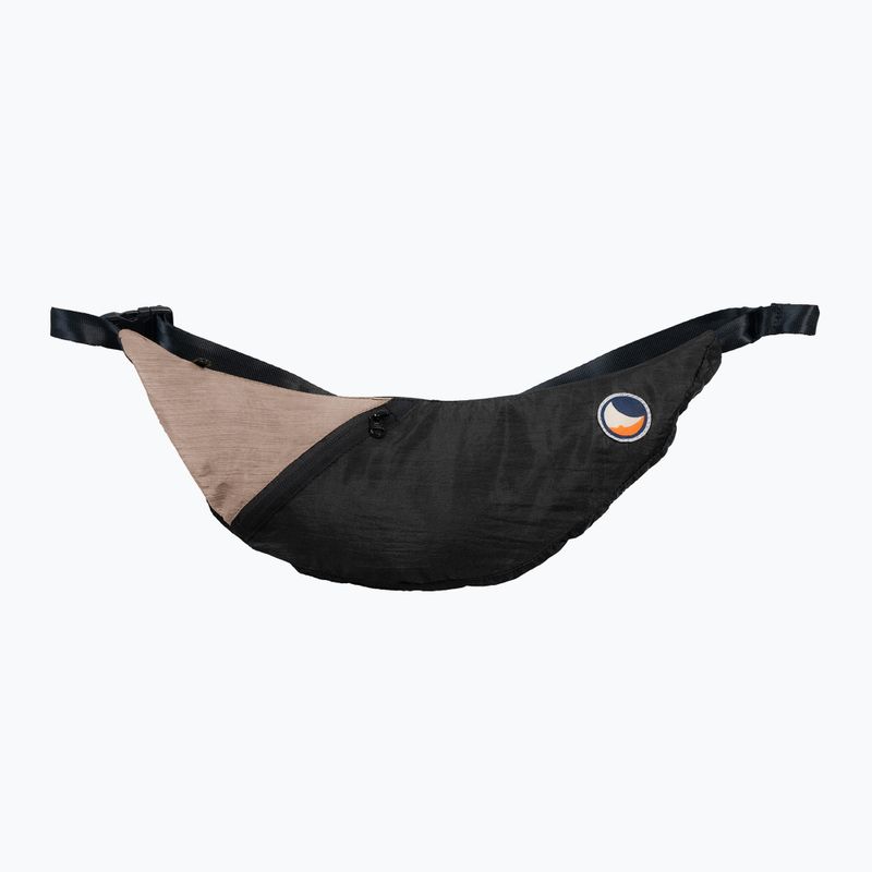 Ticket To The Moon Upcycled Sling Umhängetasche schwarz/natur-beige