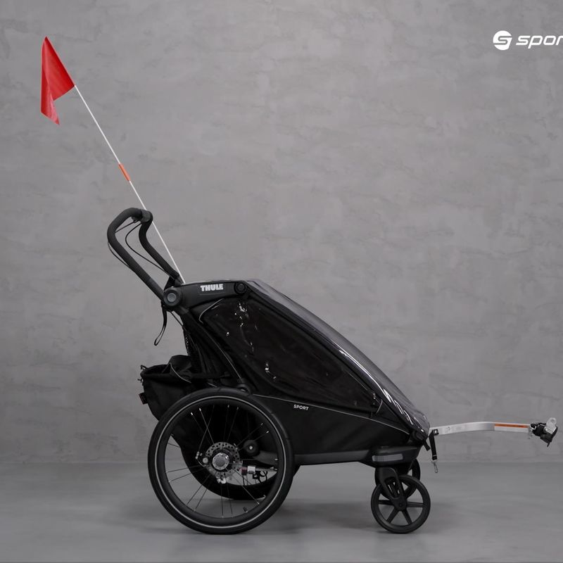 Thule Chariot Sport Doppelfahrradanhänger schwarz 10201023 10