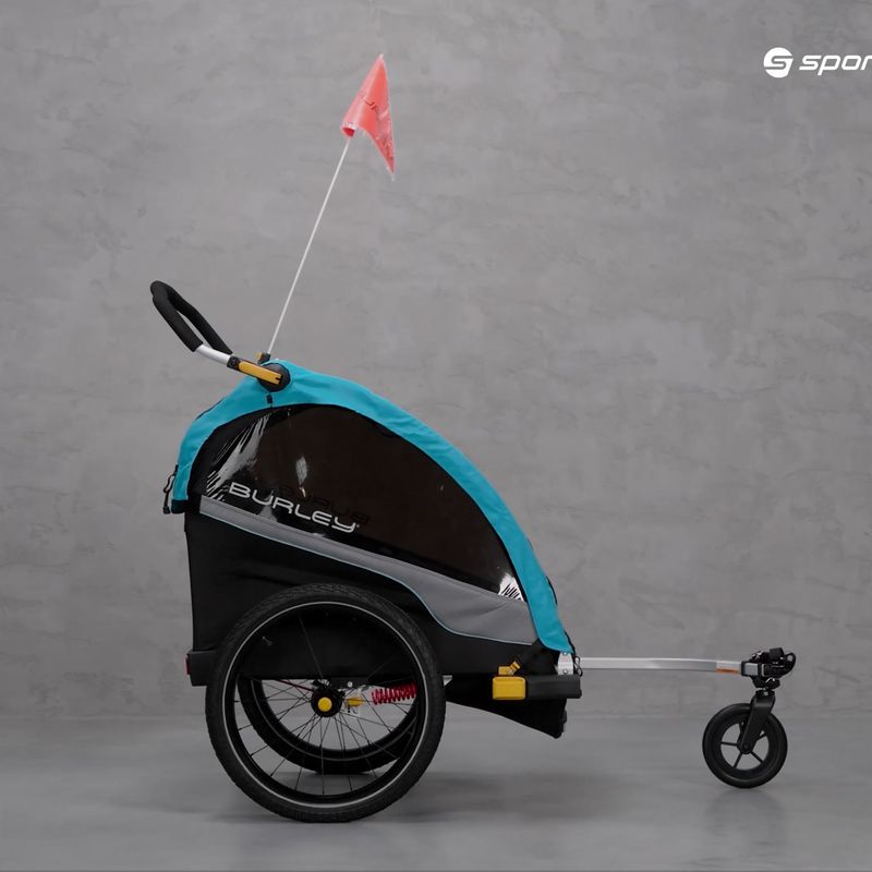 Burley D'Lite X Double Fahrradanhänger schwarz BU-938101 19