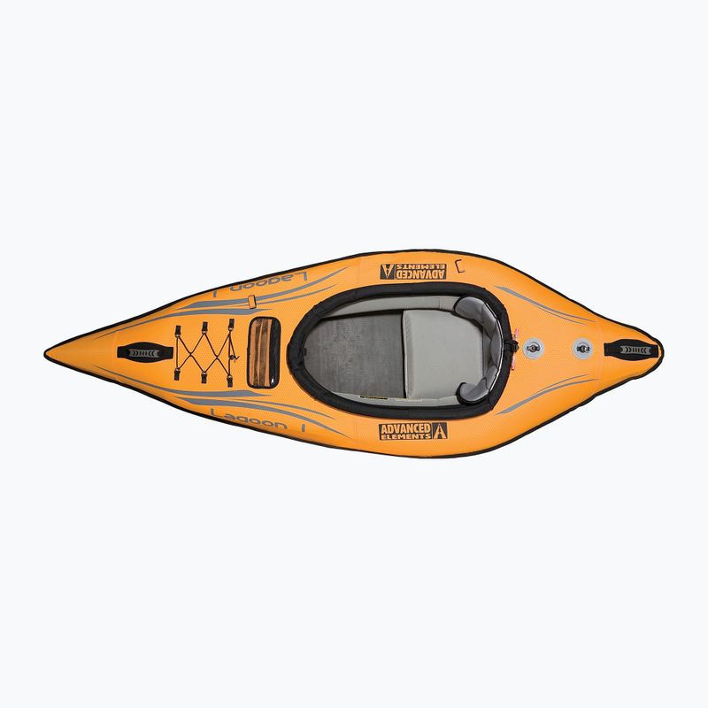 Aufblasbares 1-Personen-Kajak Advanced Elements Lagoon 1 TM with Pump 254 cm orange/gray 3