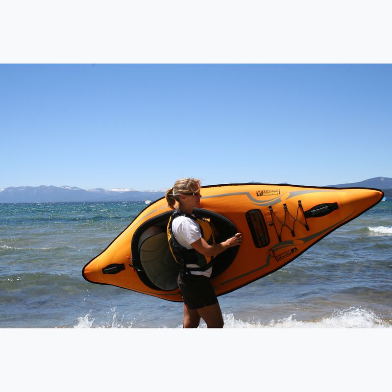 Aufblasbares 1-Personen-Kajak Advanced Elements Lagoon 1 TM with Pump 254 cm orange/gray 4