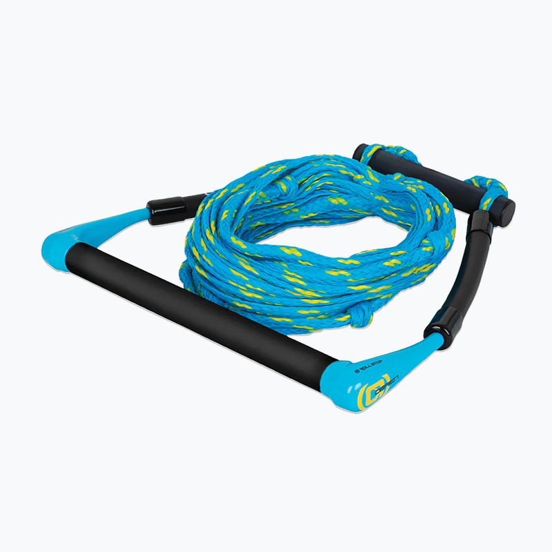 Abschleppseil O'Brien Kneeboard Rope and Handle cyan/yellow