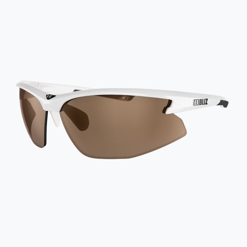 Bliz Motion S3 glänzend weiß/bernsteinfarben Fahrradbrille 3