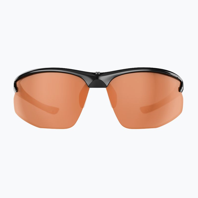 Bliz Motion S2 glänzend metallisch schwarz/orange Fahrradbrille 4