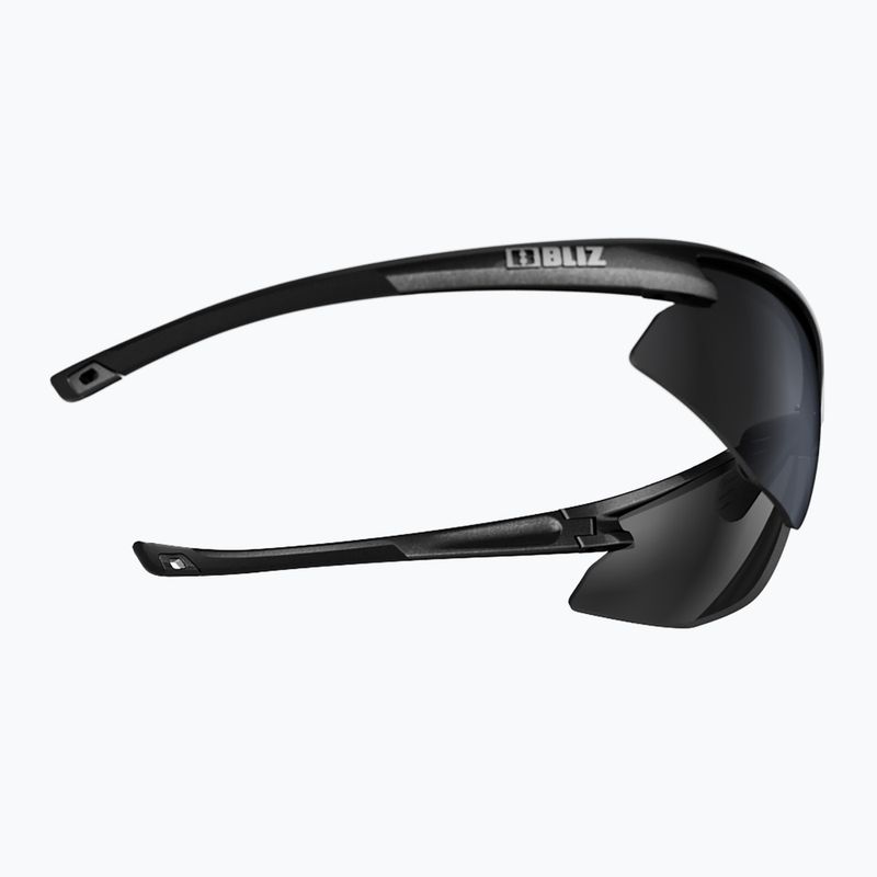 Bliz Motion S3 glänzend metallisch schwarz/rauchsilber verspiegelte Fahrradbrille 5