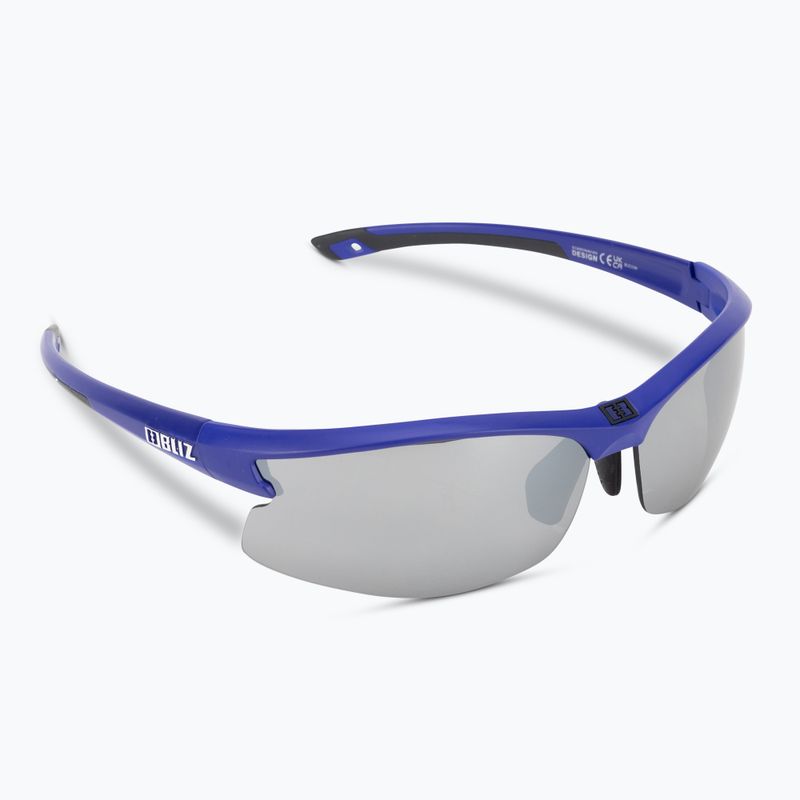 Bliz Motion S3 matt metallic blau/rauchsilber verspiegelte Fahrradbrille