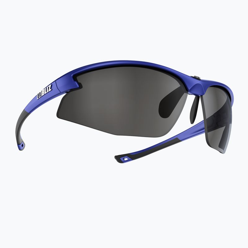 Bliz Motion S3 matt metallic blau/rauchsilber verspiegelte Fahrradbrille 2