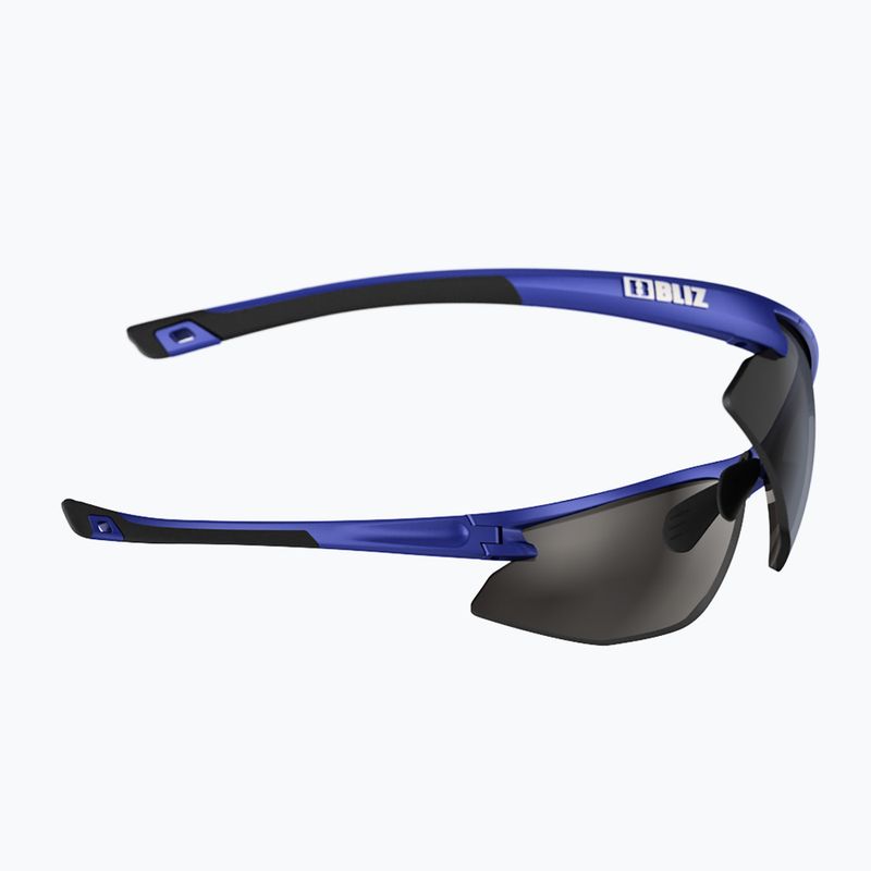 Bliz Motion S3 matt metallic blau/rauchsilber verspiegelte Fahrradbrille 6