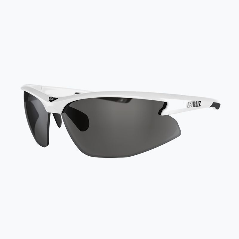 Bliz Motion + S3 glänzend weiß/rauchsilber verspiegelte Fahrradbrille 3