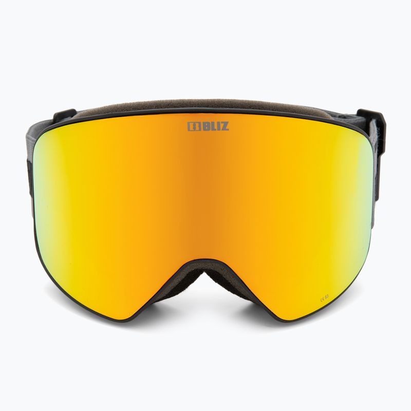 Skibrille Bliz Flow matt black/brown gold multi/yellow 3