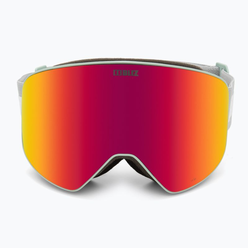 Skibrille Bliz Flow matt light grey/brown red multi/pink 3