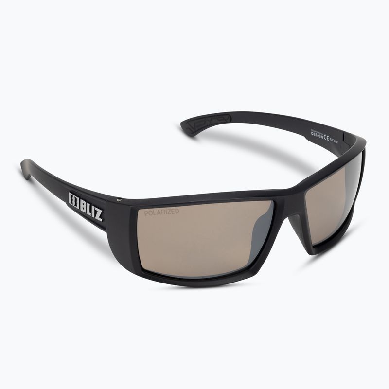 Bliz Drift Polarized S3 matt schwarz/braun Silber Spiegel Radfahren Brille