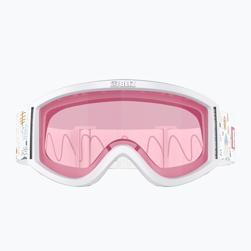 Skibrille Kinder Bliz Pixie Jr white/pink 2