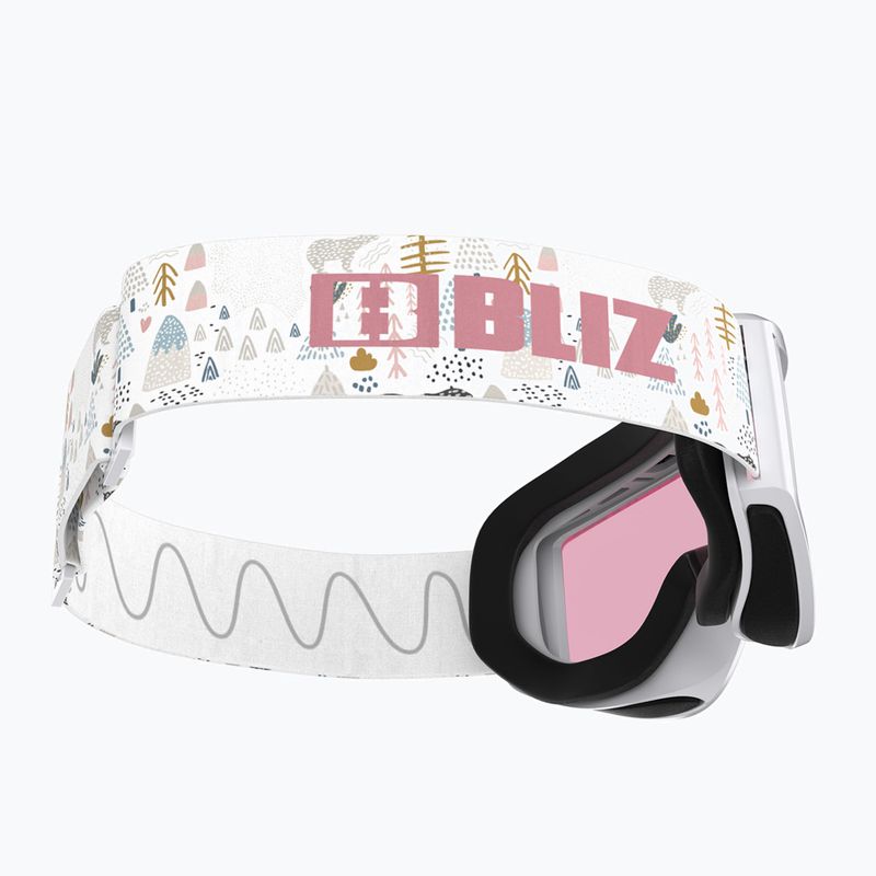 Skibrille Kinder Bliz Pixie Jr white/pink 5