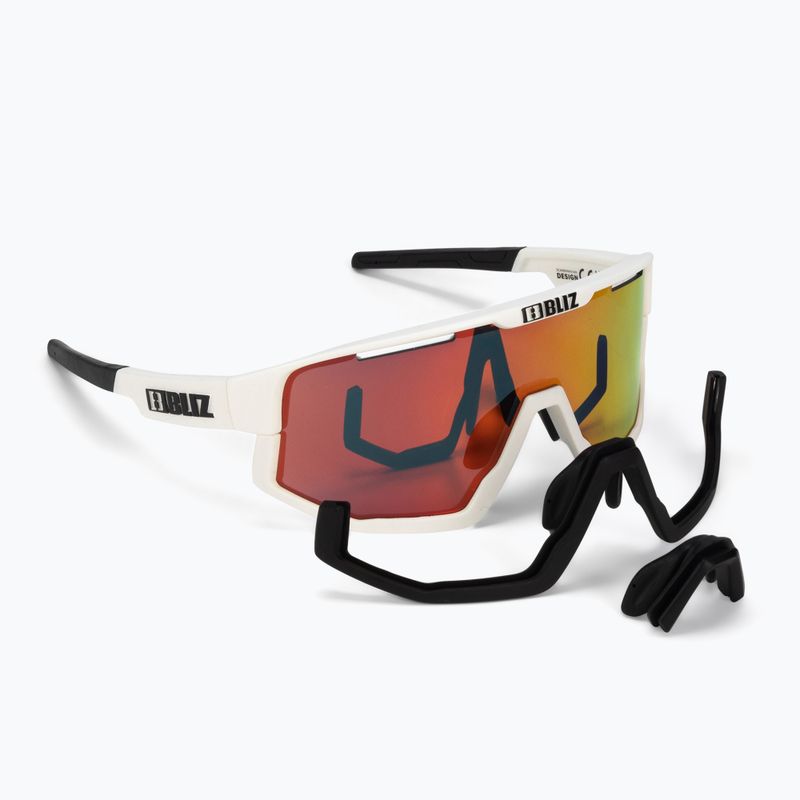 Bliz Fusion S3 matt weiß / rauchrot multi 52105-00 Fahrradbrille