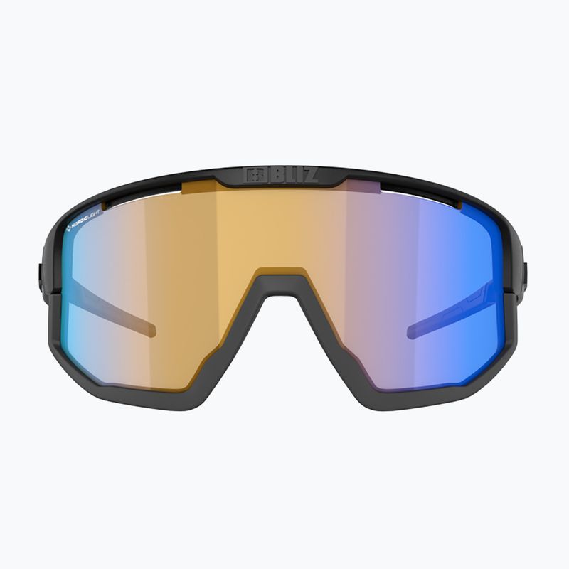 Bliz Vision Nano Optics Nordic Light S2 mattschwarz/hellkoralle/orange blau Multibikebrille 5