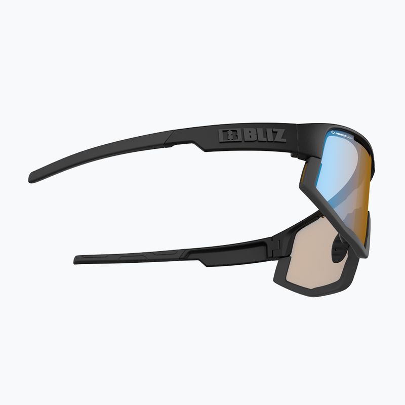 Bliz Vision Nano Optics Nordic Light S2 mattschwarz/hellkoralle/orange blau Multibikebrille 6