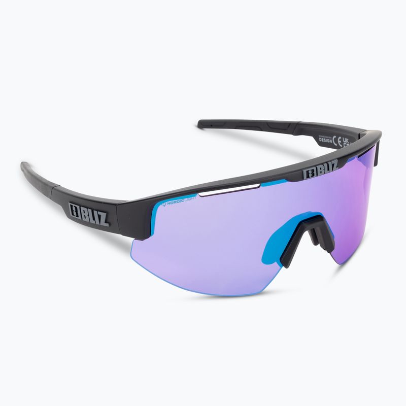 Bliz Matrix Nano Optics Nordic Light S2 Fahrradbrille matt schwarz/begonia/violett blau multi