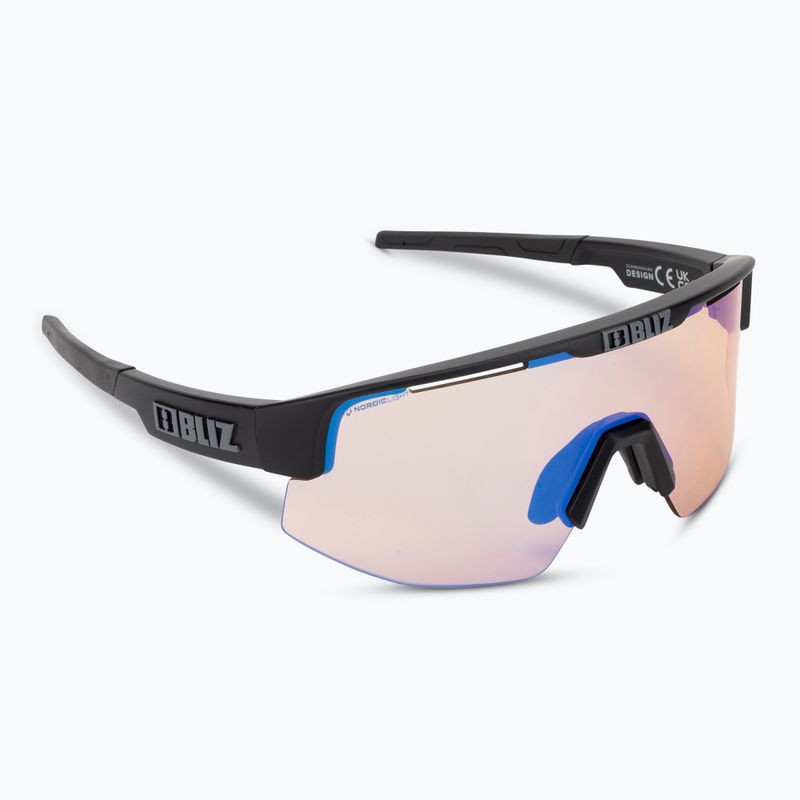 Bliz Matrix Small Nano Optics Nordic Light S2 matt schwarz/koralle/orange blau Multibikebrille