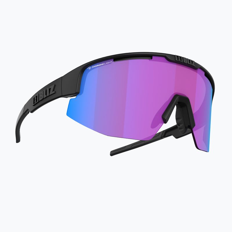 Bliz Matrix Small Nano Optics Nordic Light S2 Fahrradbrille matt schwarz/begonia/violett blau multi 2