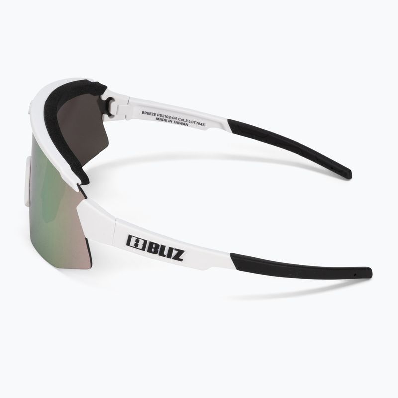 Bliz Breeze S3+S0 matt weiß / braun rosa multi / klar Fahrradbrille P52102-04 5