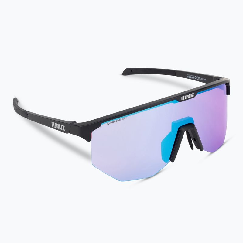 Bliz Hero Nano Optics Nordic Light S2 Fahrradbrille matt schwarz/hell begonia/violett blau multi