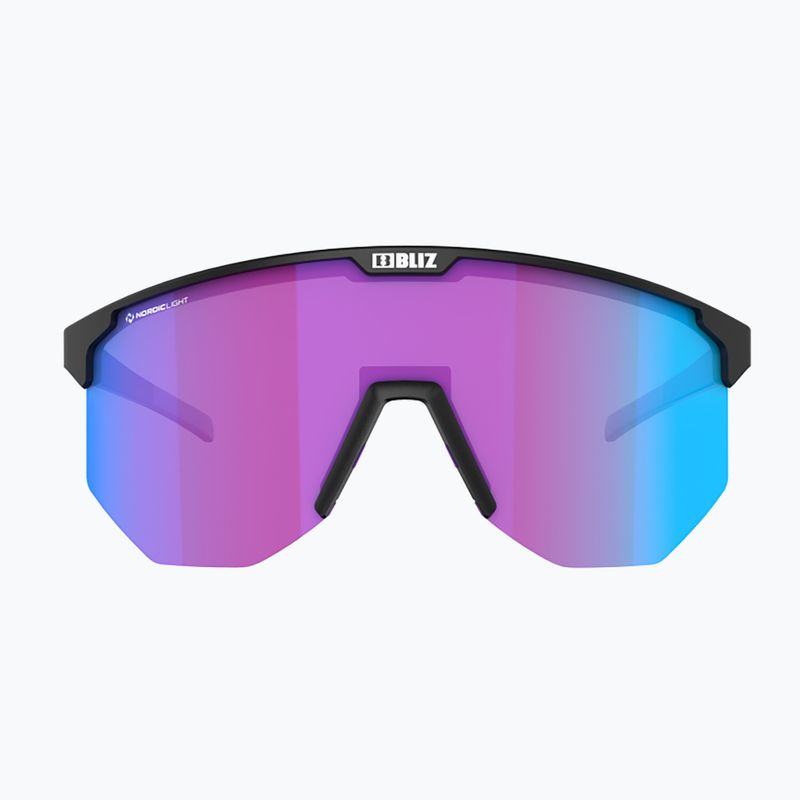 Bliz Hero Nano Optics Nordic Light S2 Fahrradbrille matt schwarz/hell begonia/violett blau multi 4