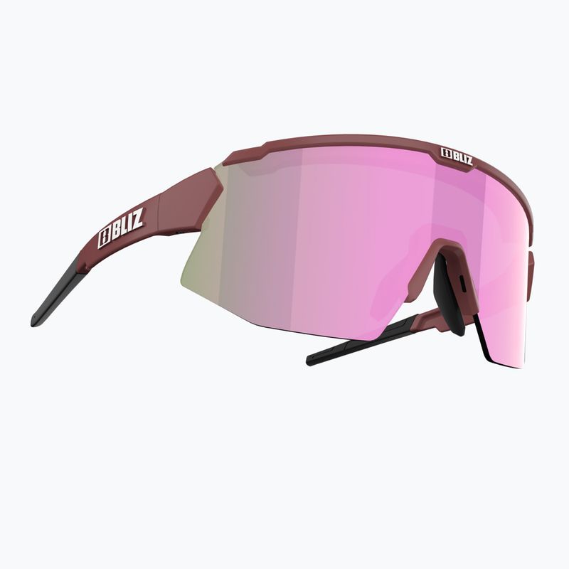 Bliz Breeze Small S3+S1 matt bordeaux / braun rosa multi / rosa Fahrradbrille 52212-44 6